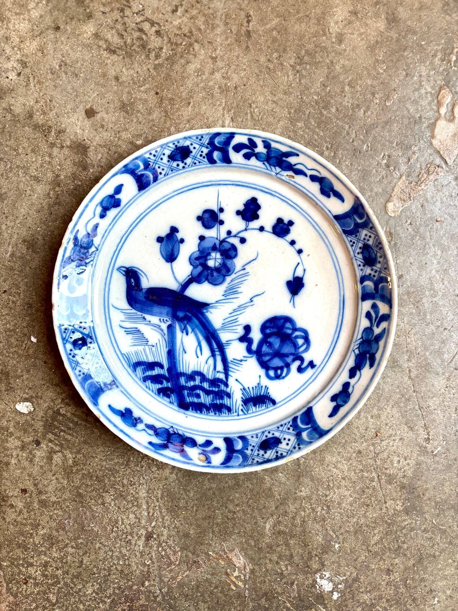 Delft blue porcelain plate