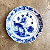 Assiette delft en porcelaine bleue