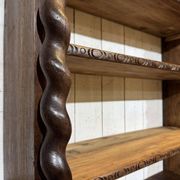 Bibliothèque de boiserie en chêne et sapin début XXème