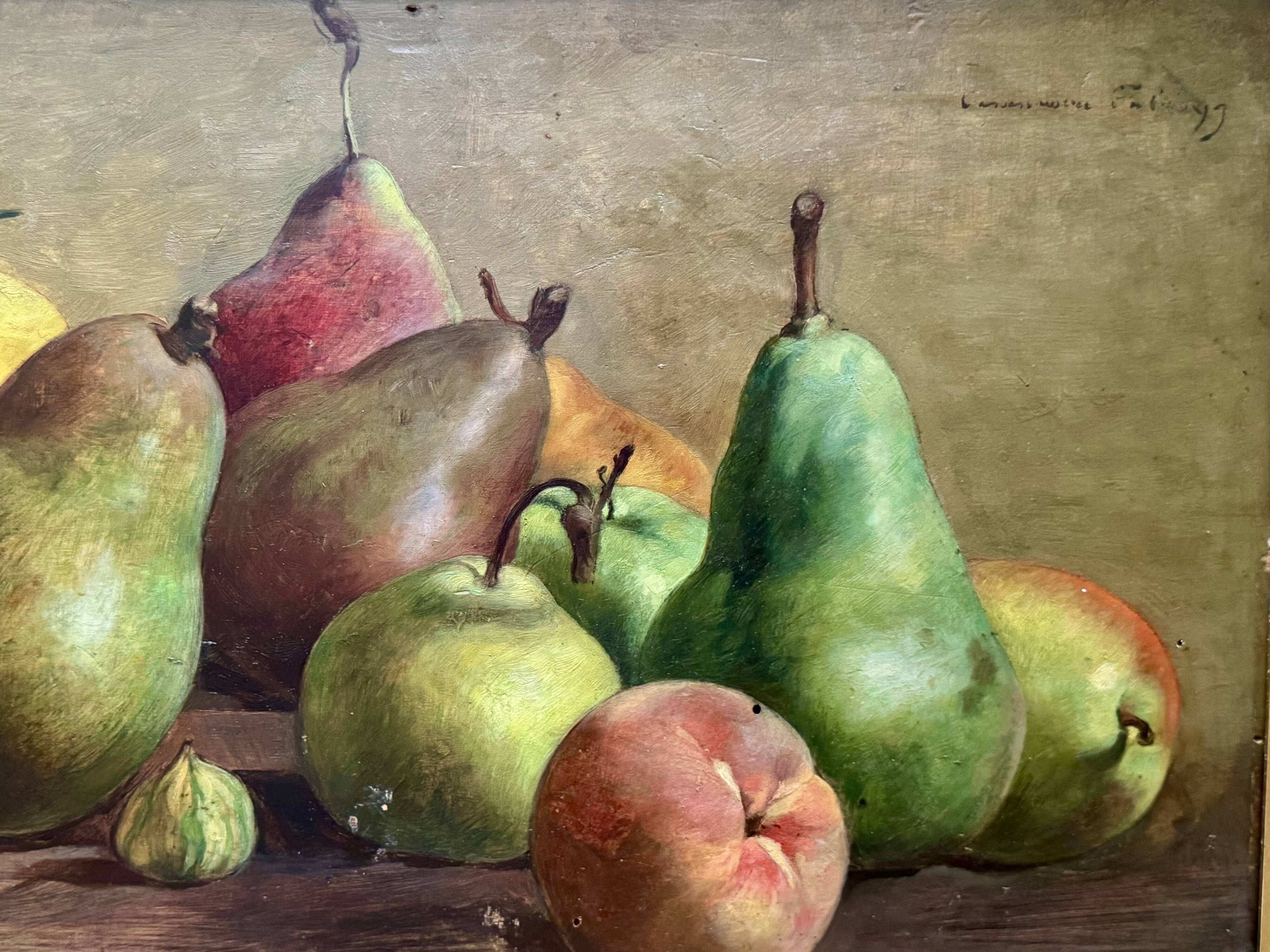 Still life with pears