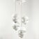 Lustre en cascade de l'ère spatiale par Klaus Hempel pour Kaiser Leuchten, Allemagne, 1972