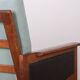 Pair of Danish Armchairs in Teak, fabric and leather, model N°4 Capella Illum Wikkelsø/Niels Eilersen.
