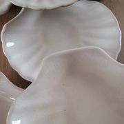 9 coquilles à St Jacques en grès émaillé