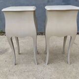 Pair of bedside Louis XV shabby style