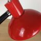 Lampe de bureau vintage en métal rouge