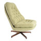 Chauffeuse pivotante scandinave verte