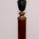 Set of French Empire style lamps made from amber bakelite and brass