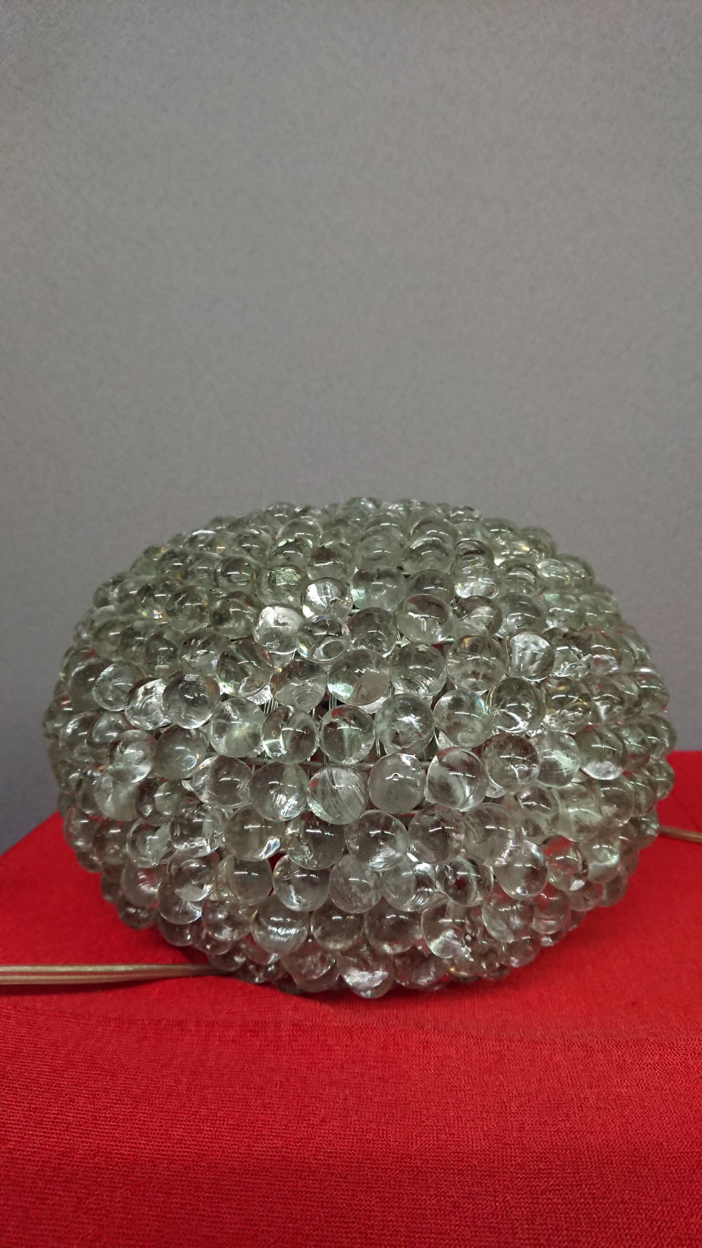 Lot of 2 glass lamps