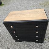 Art deco oak chest of drawers from the 50s revamp