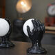 Paire d'appliques main en porcelaine 1970