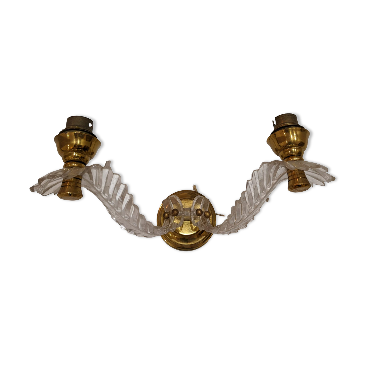 Vintage brass wall light