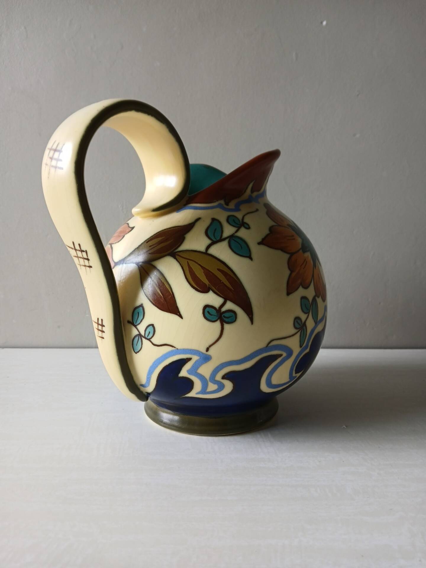 Royal Plazuid Gouda Holland pitcher – Kabor décor – 1950s
