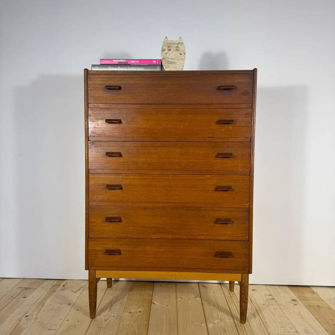 Mid-Century Danish teak chest of drawers from the 1960s