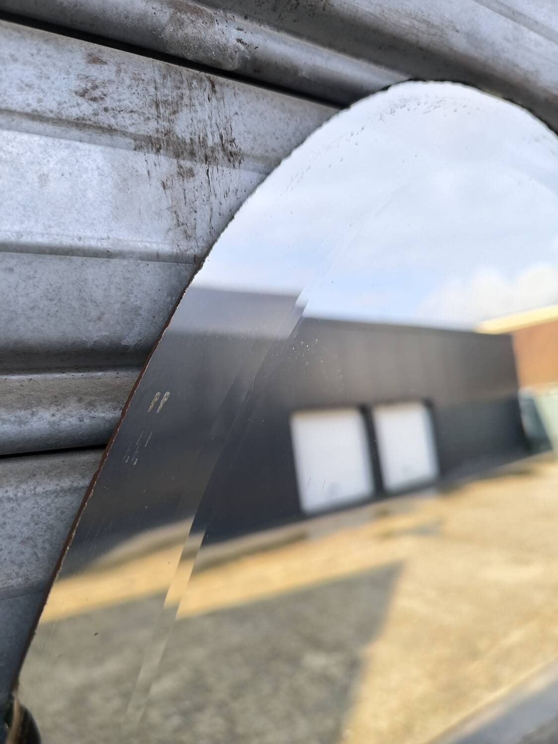 Art Deco Oval Beveled Mirror 168 x 59