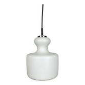 Frosted white glass pendant by Peill and Putzler 1960