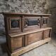 Pharmacy counter in antique oak / kitchen island, circa 1870–1900