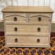 English commode in cerused oak from the 1950s.