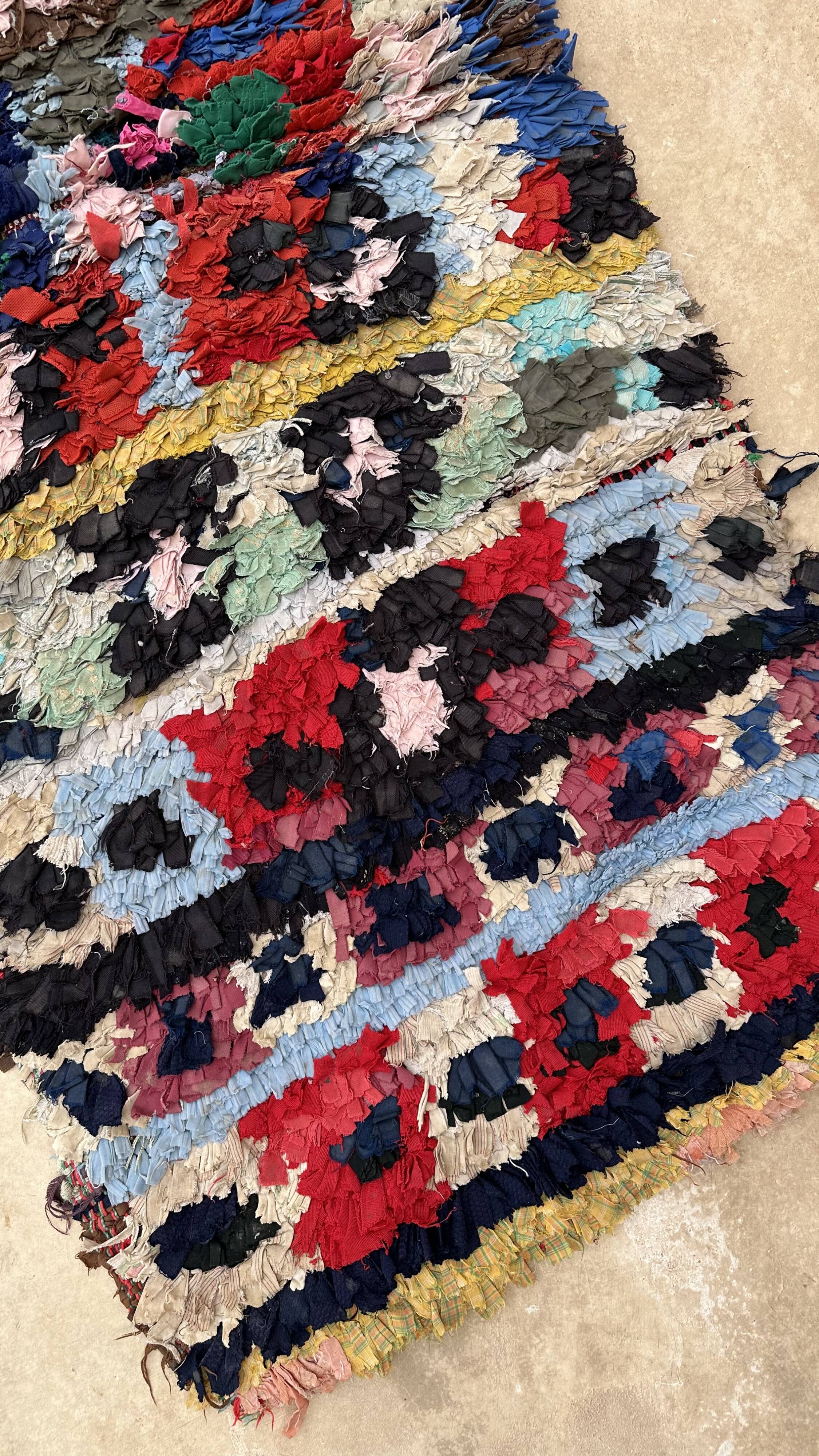 Boucherouite Berber rug - 69 x 176 cm