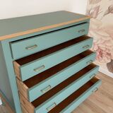 Vintage dresser, celadon green