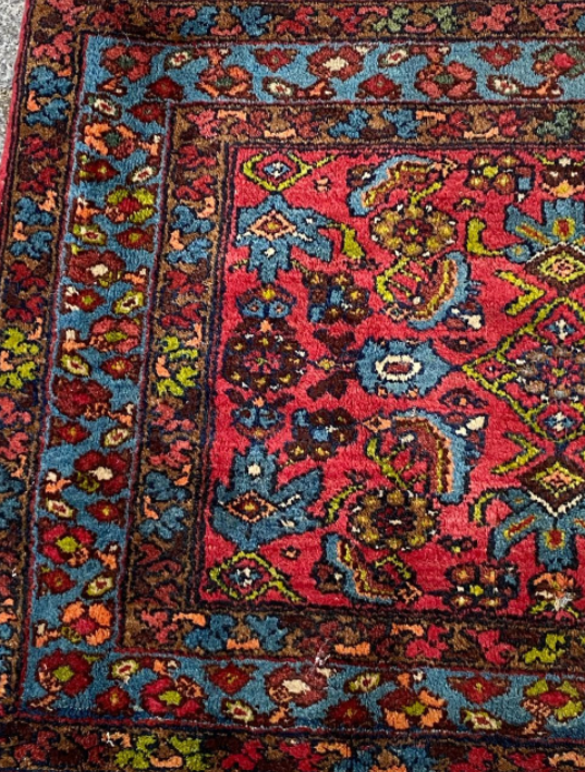 Mahal carpet late mid century 82x58cm