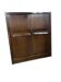 Vintage brutalist buffet/bar/dark wood sideboard