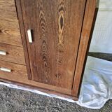 Art Deco style sideboard in palm wood