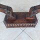 Table basse Art Déco en bois sculpté