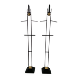 Mid-Century Metal and Brass Sculptures or Valets, Italy, Set of 2