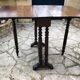 Side table with flaps