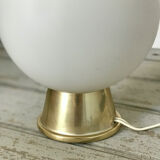Opal globe table lamp