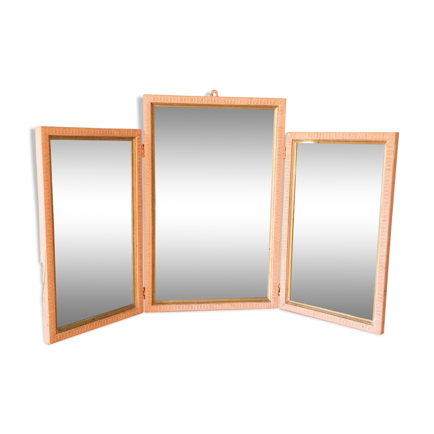 Miroir ancien triptyque 76x45cm