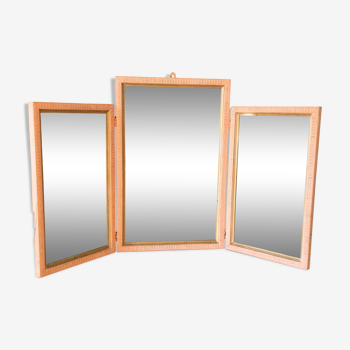 Miroir ancien triptyque 76x45cm