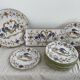 Dessert service, earthenware, Martres-Tolosane, signed Matet France
