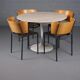 Tulip dining table with Botticino marble by Eero Saarinen for Knoll International