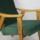 Vintage Velvet Green Armchair  1970s