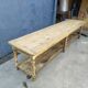 Table de métier drapière sapin décapé 3m