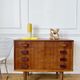 Scandinavian style chest of drawers in vintage teak