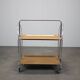 Vintage chrome folding service trolley, 1950s