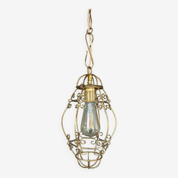 Golden metal chandelier “Dolce vita”