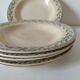 6 old E.C. Salins “Les Épis” ironstone soup plates