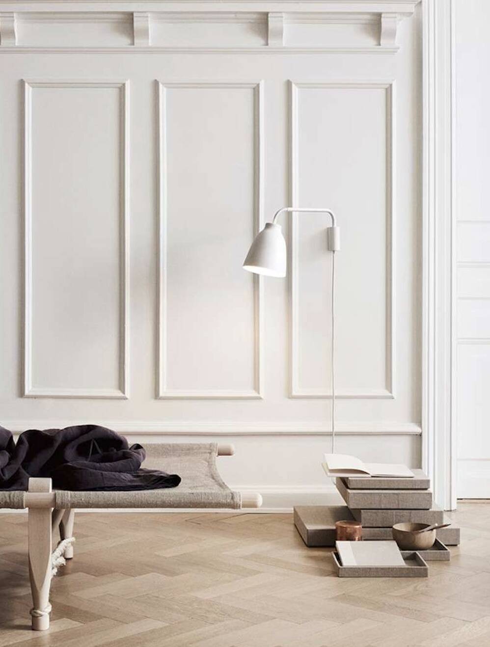 Lot de 2 appliques Fritz Hansen Caravaggio Read – Blanc – Design danois