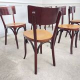 6 chaises bistrot Baumann "Etienne" 1950