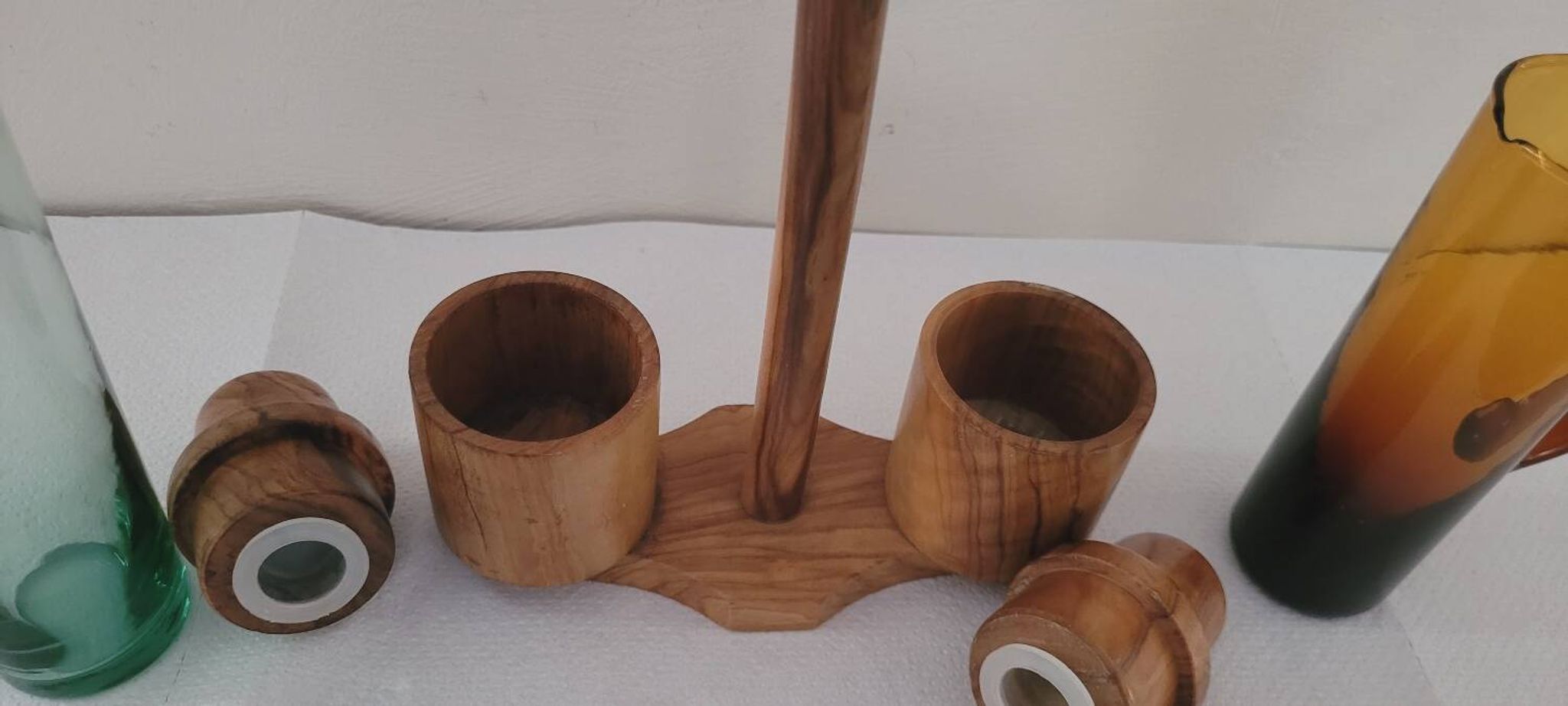 60's salt pepper oil and vinegar set