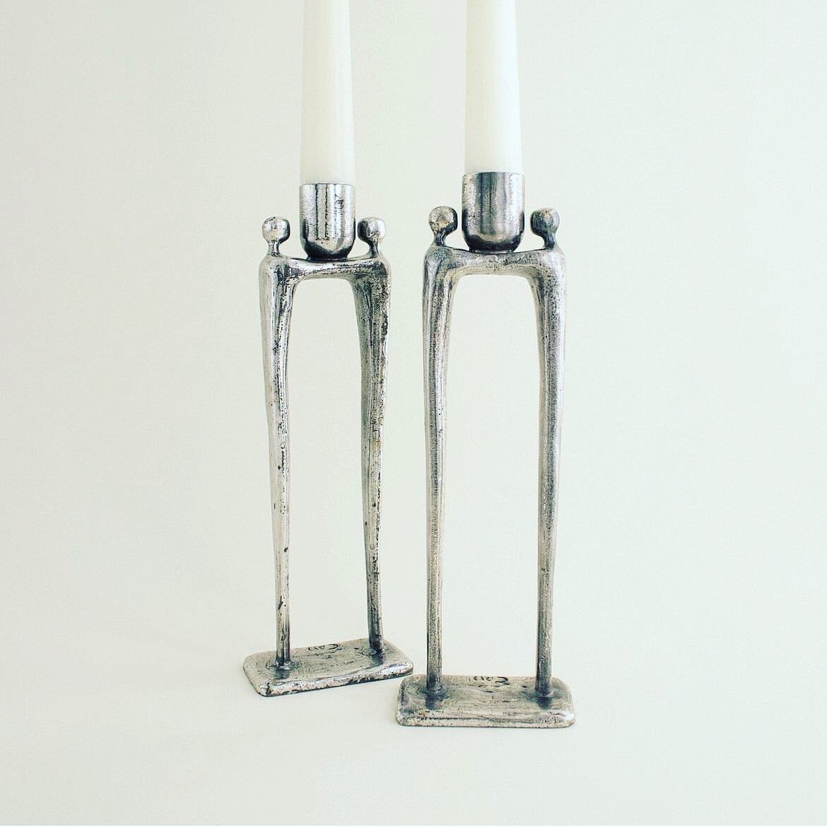 Pair of candlesticks designed by Corry Ammerlaan.