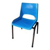 Vintage children's chair blue shell