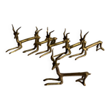Porte couteaux antilopes laiton