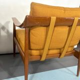 Mid-century modern pair of Walter Knoll armchairs model 550 from 50s