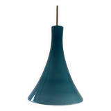 Old vintage blue opaline pendant light