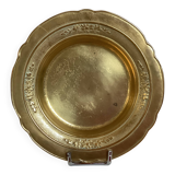 Brass flower patterned catchall tray