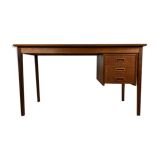 Scandinavian double-sided vintage teak desk, 60s